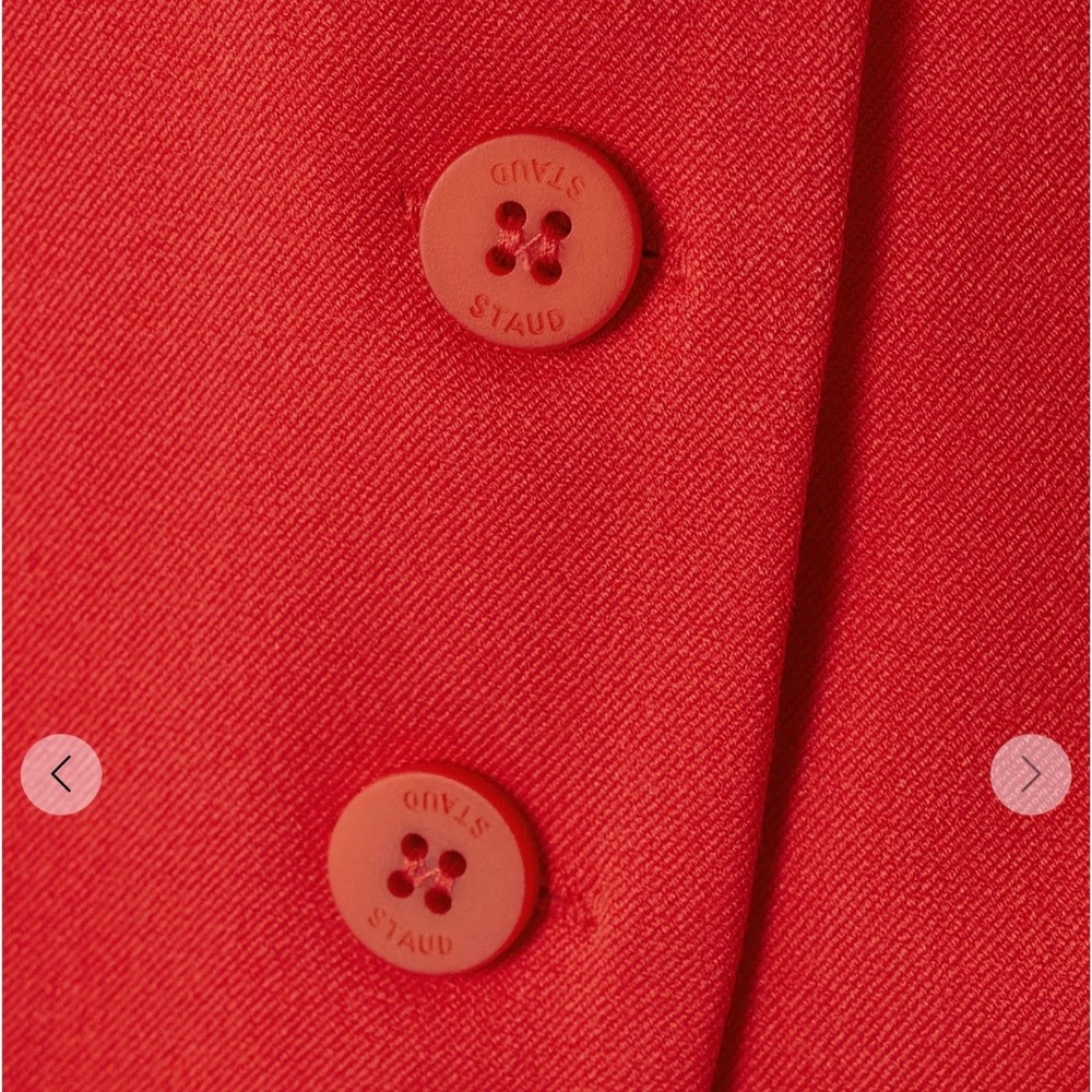 STAUD Brett Vest in Red - Picture 5 of 9